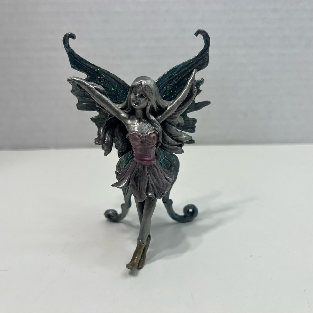 Fairy Tale Collection Pewter Fantasy Fairy Small Figurine in Pink Dress